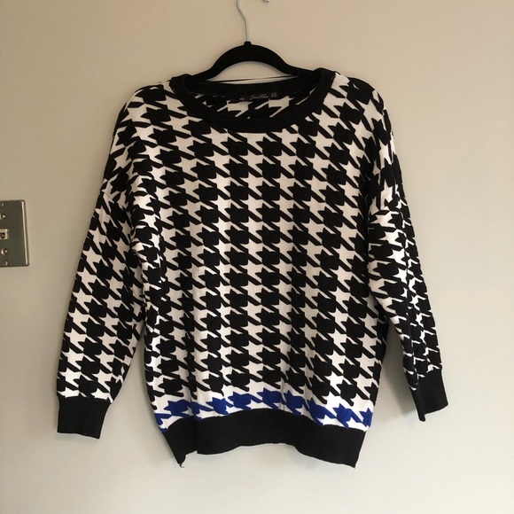 Zara Houndstooth Knit Sweater - Picture 2 of 7